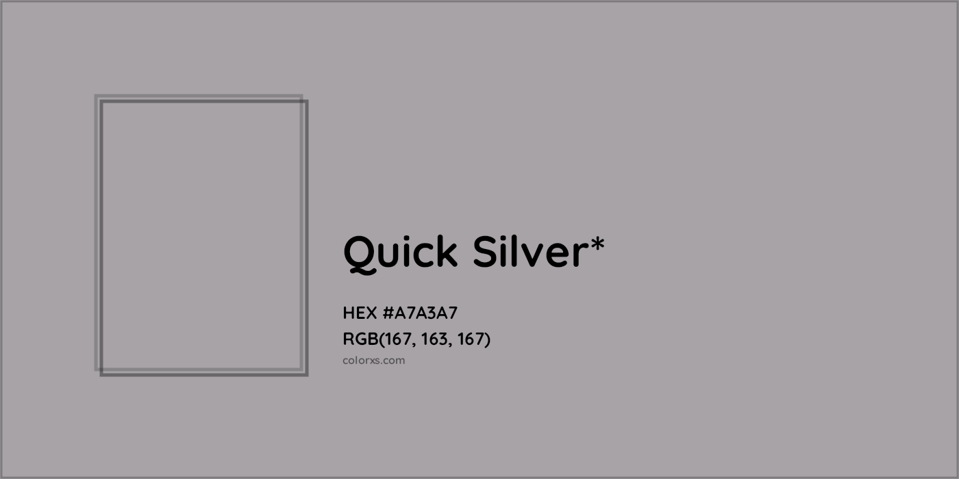 HEX #A7A3A7 Color Name, Color Code, Palettes, Similar Paints, Images