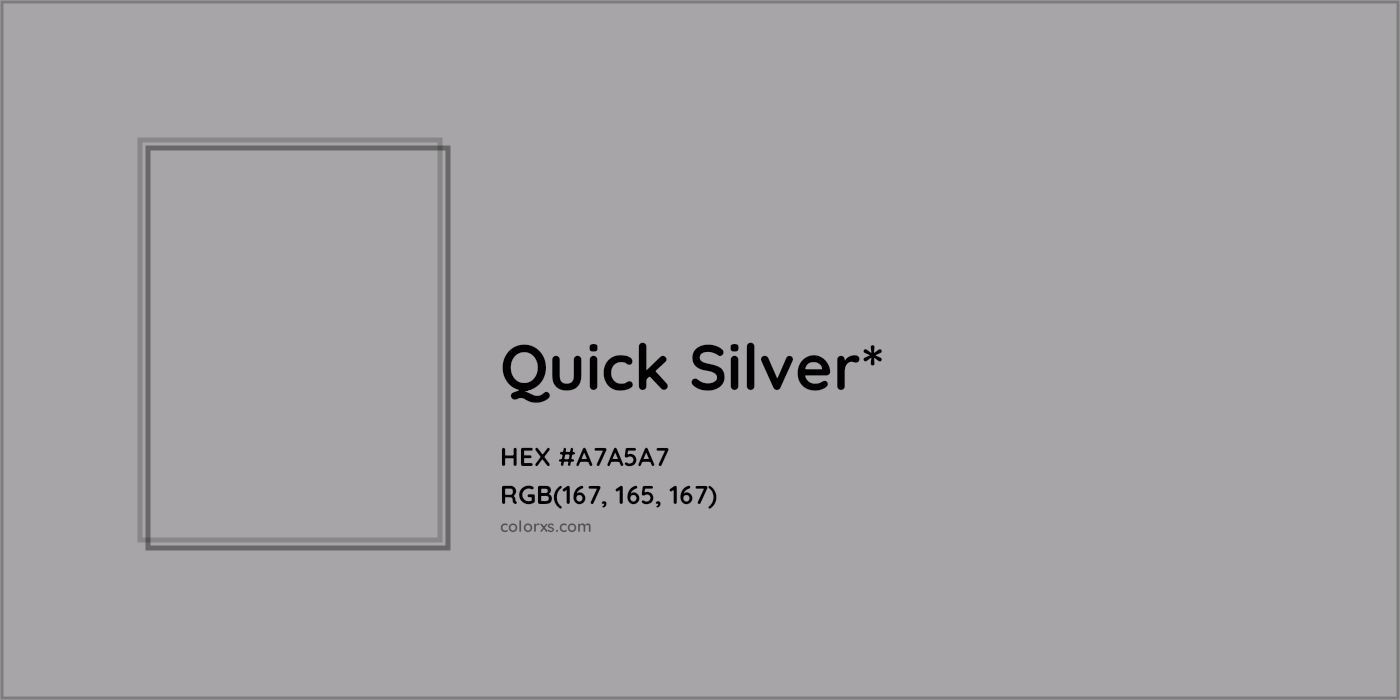 HEX #A7A5A7 Color Name, Color Code, Palettes, Similar Paints, Images