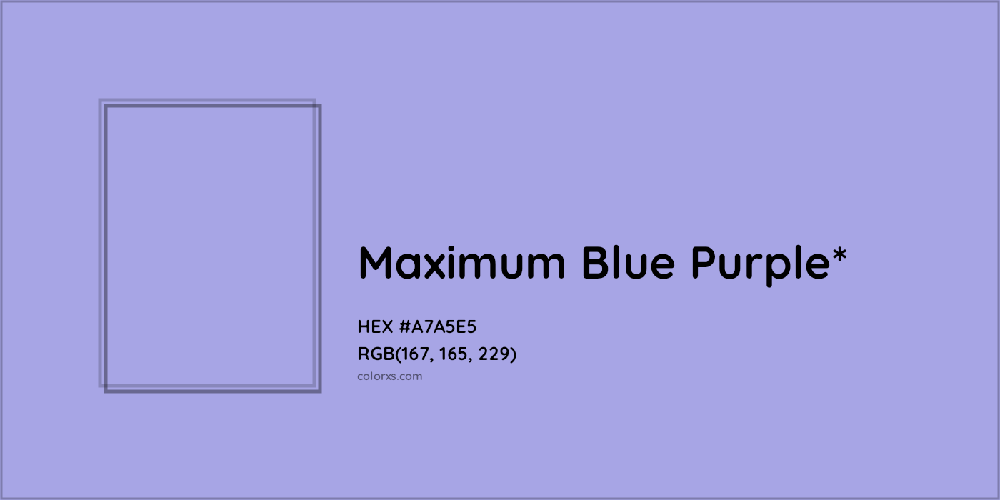 HEX #A7A5E5 Color Name, Color Code, Palettes, Similar Paints, Images