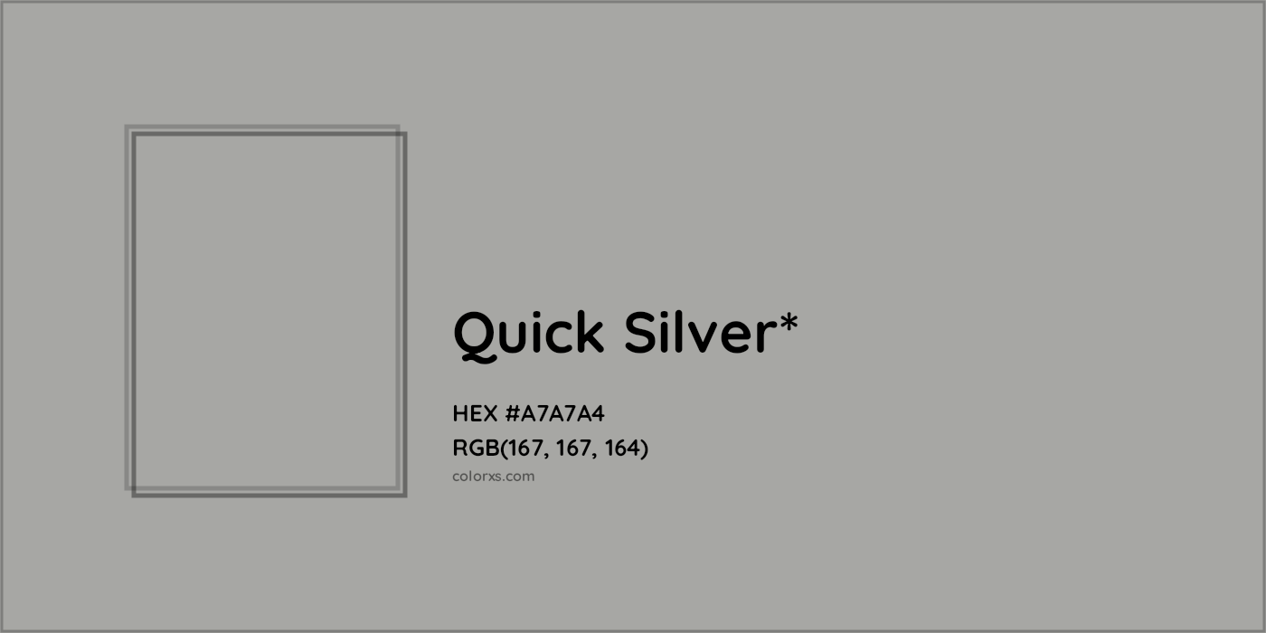 HEX #A7A7A4 Color Name, Color Code, Palettes, Similar Paints, Images