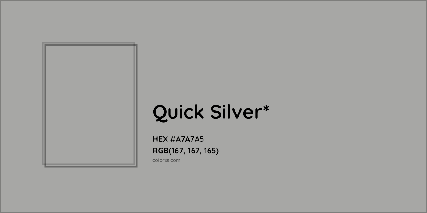 HEX #A7A7A5 Color Name, Color Code, Palettes, Similar Paints, Images