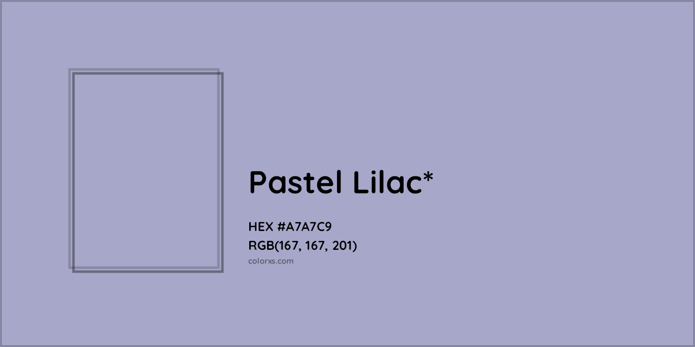 HEX #A7A7C9 Color Name, Color Code, Palettes, Similar Paints, Images