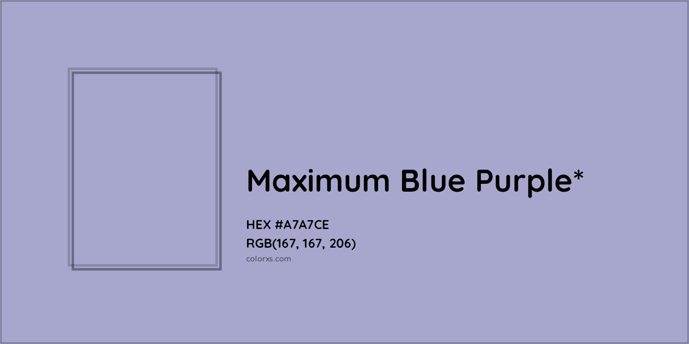 HEX #A7A7CE Color Name, Color Code, Palettes, Similar Paints, Images