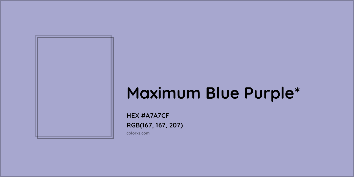 HEX #A7A7CF Color Name, Color Code, Palettes, Similar Paints, Images