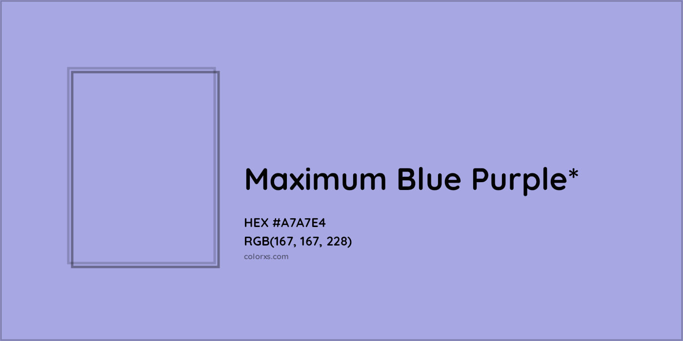 HEX #A7A7E4 Color Name, Color Code, Palettes, Similar Paints, Images