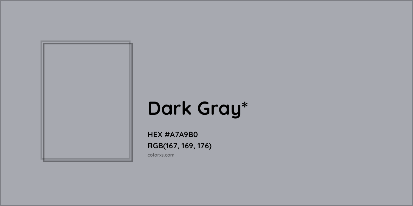 HEX #A7A9B0 Color Name, Color Code, Palettes, Similar Paints, Images