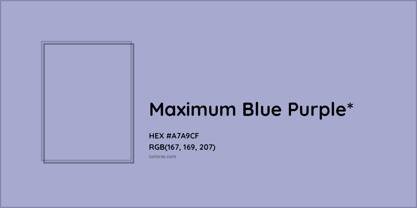 HEX #A7A9CF Color Name, Color Code, Palettes, Similar Paints, Images