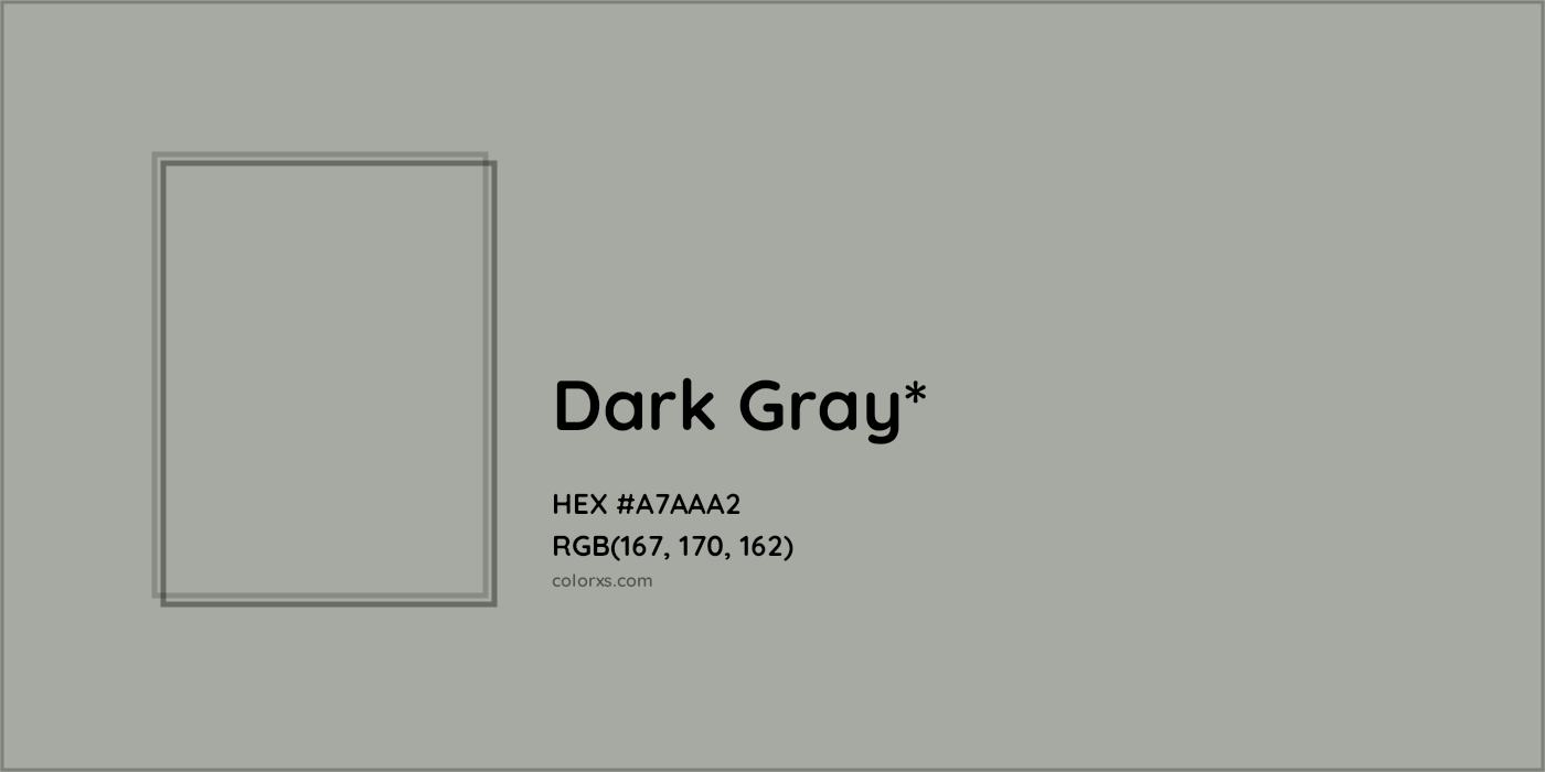 HEX #A7AAA2 Color Name, Color Code, Palettes, Similar Paints, Images
