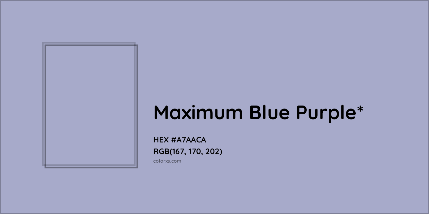 HEX #A7AACA Color Name, Color Code, Palettes, Similar Paints, Images