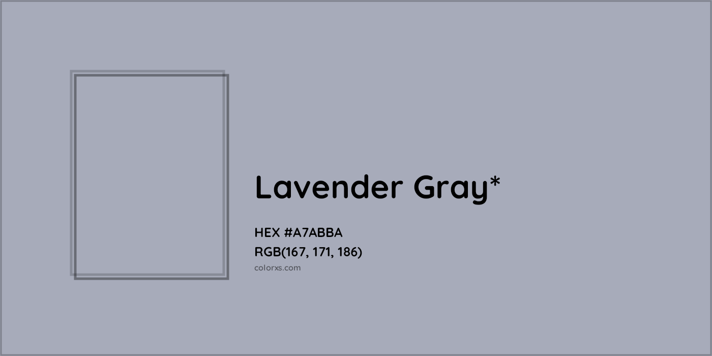 HEX #A7ABBA Color Name, Color Code, Palettes, Similar Paints, Images