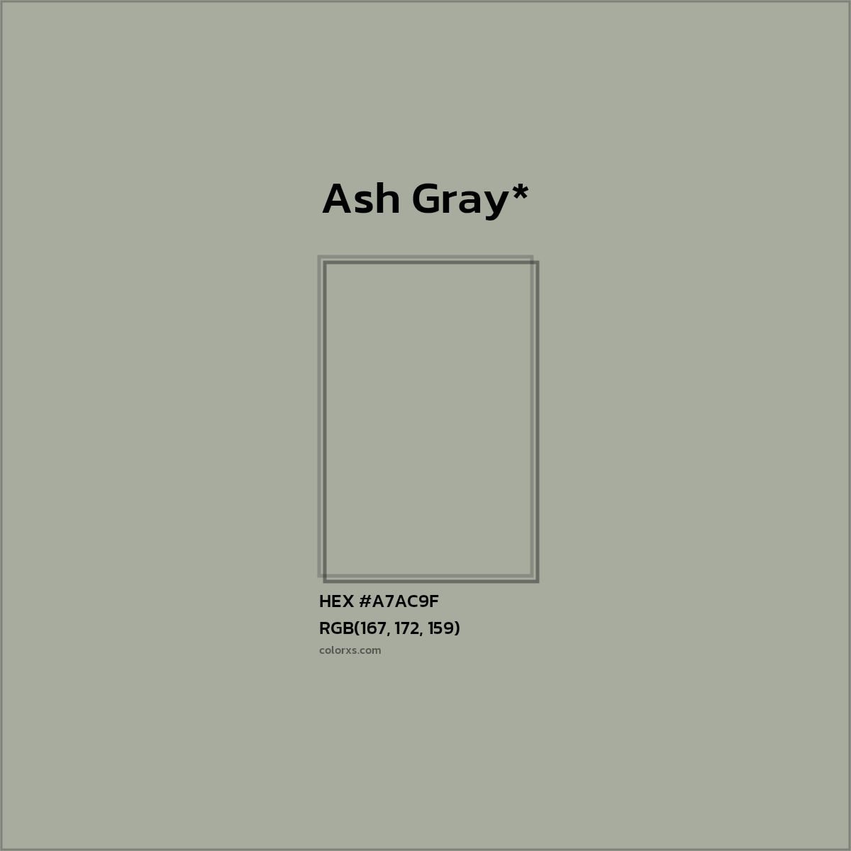 HEX #A7AC9F Color Name, Color Code, Palettes, Similar Paints, Images