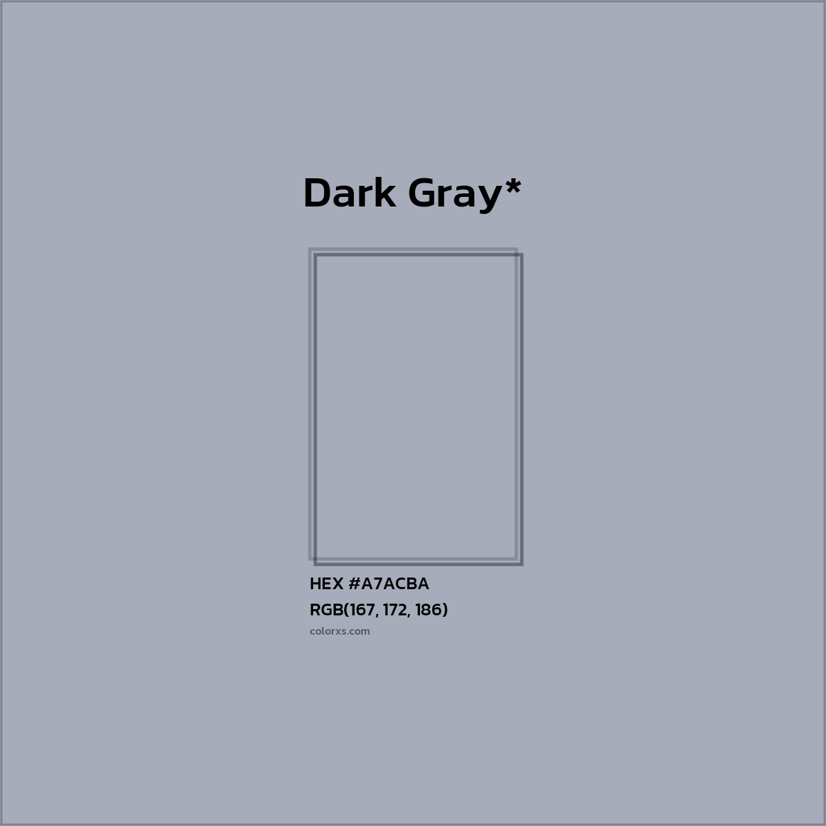 HEX #A7ACBA Color Name, Color Code, Palettes, Similar Paints, Images