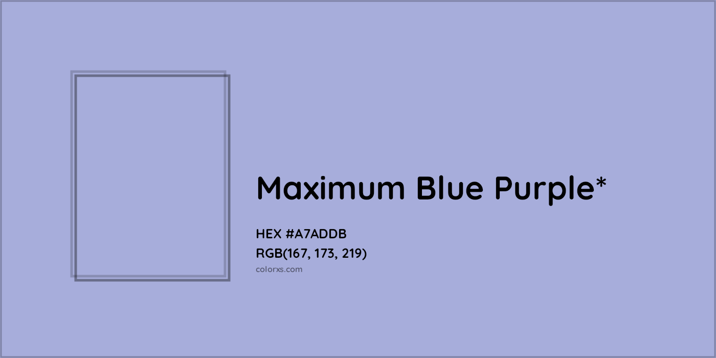 HEX #A7ADDB Color Name, Color Code, Palettes, Similar Paints, Images
