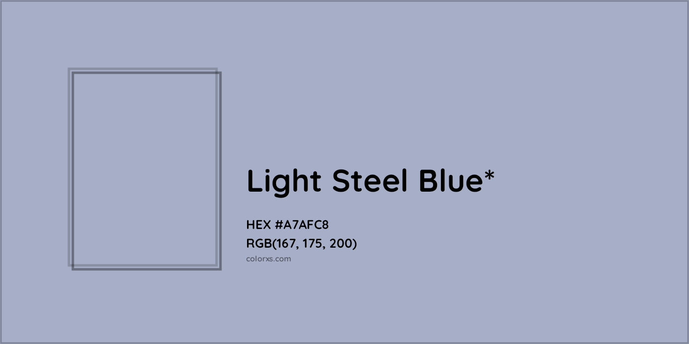 HEX #A7AFC8 Color Name, Color Code, Palettes, Similar Paints, Images