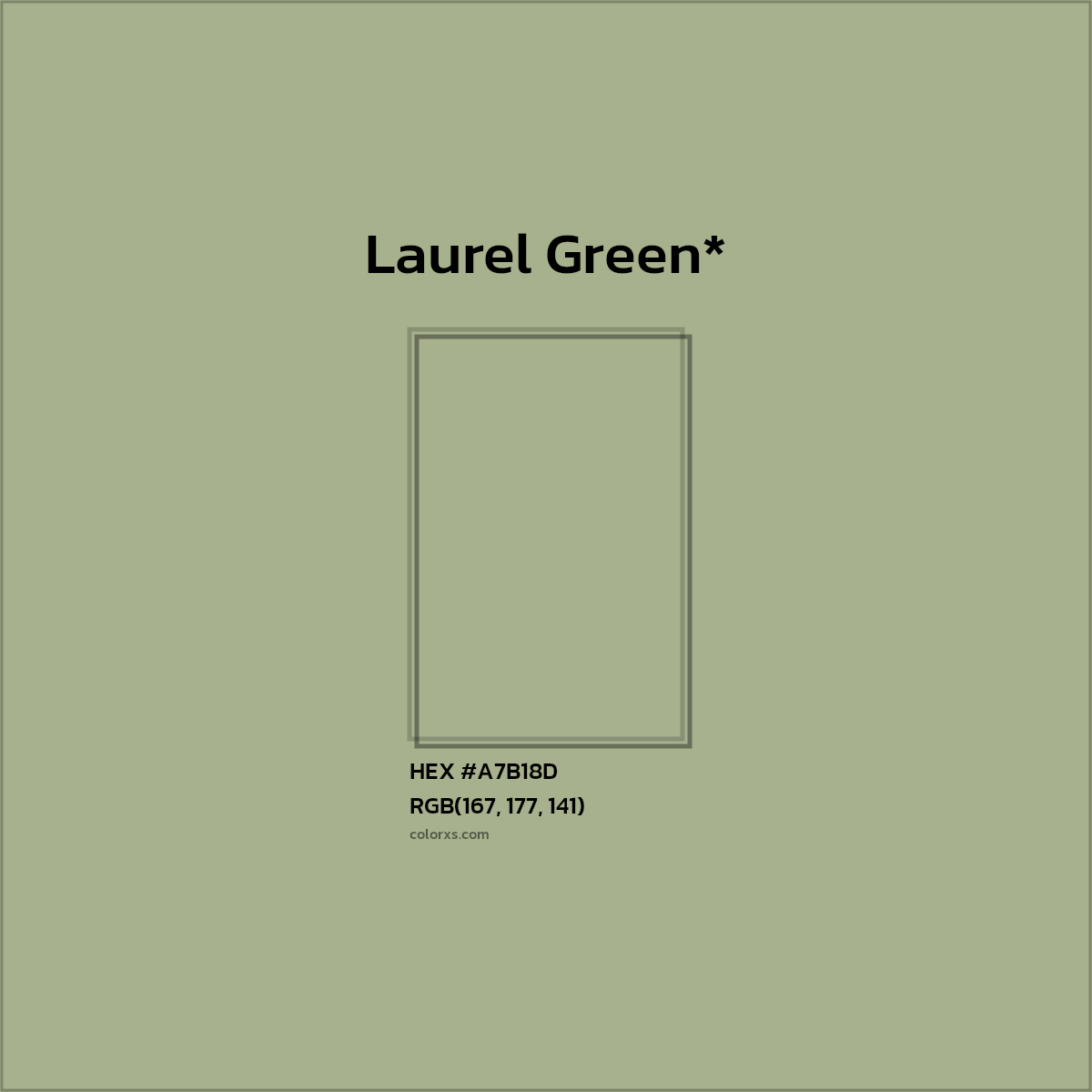 HEX #A7B18D Color Name, Color Code, Palettes, Similar Paints, Images