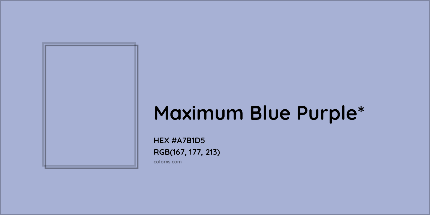 HEX #A7B1D5 Color Name, Color Code, Palettes, Similar Paints, Images