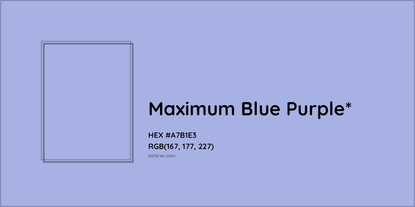 HEX #A7B1E3 Color Name, Color Code, Palettes, Similar Paints, Images