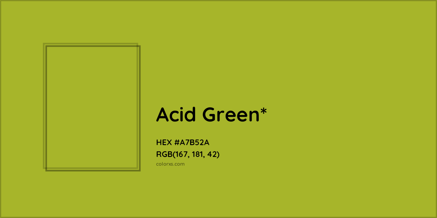 HEX #A7B52A Color Name, Color Code, Palettes, Similar Paints, Images