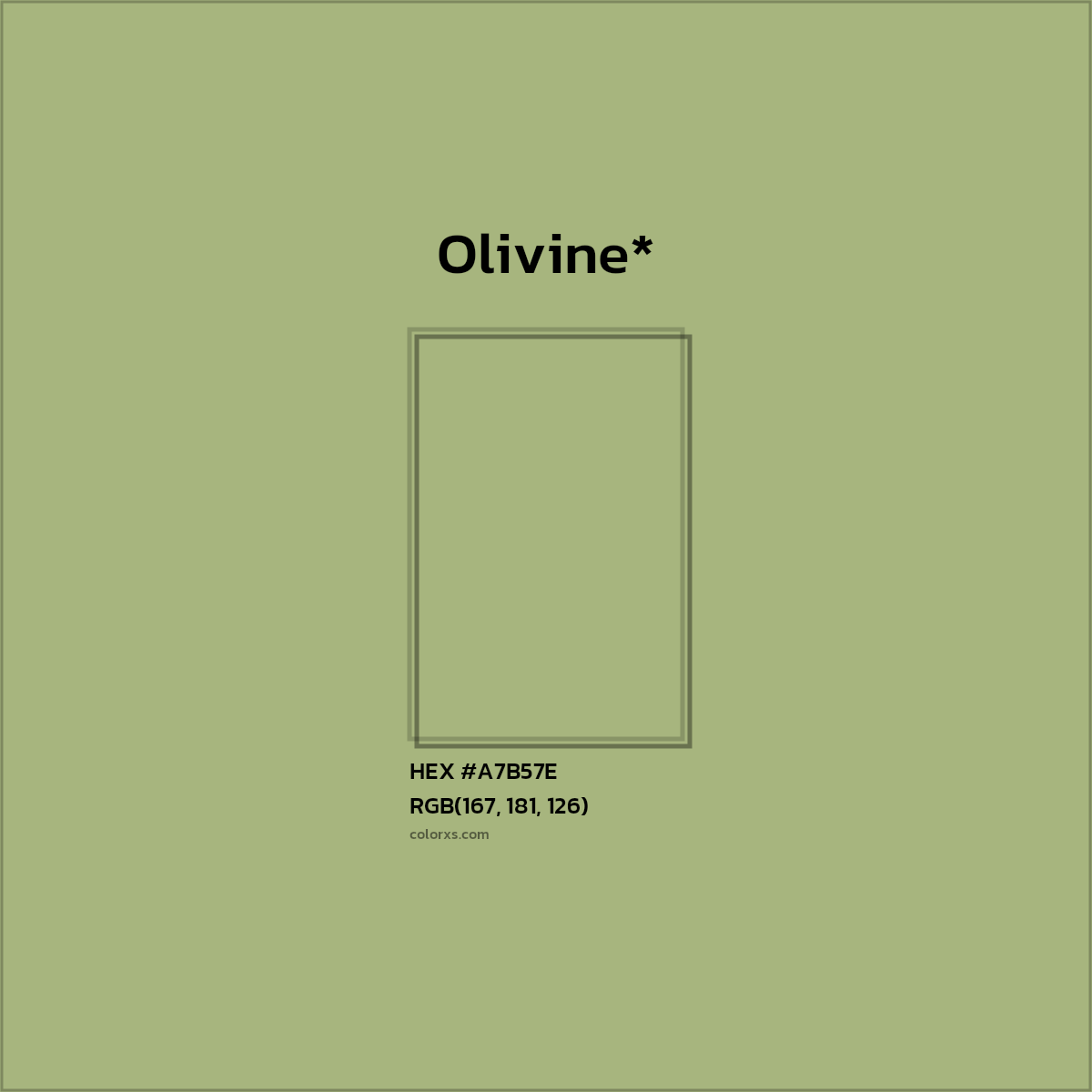 HEX #A7B57E Color Name, Color Code, Palettes, Similar Paints, Images