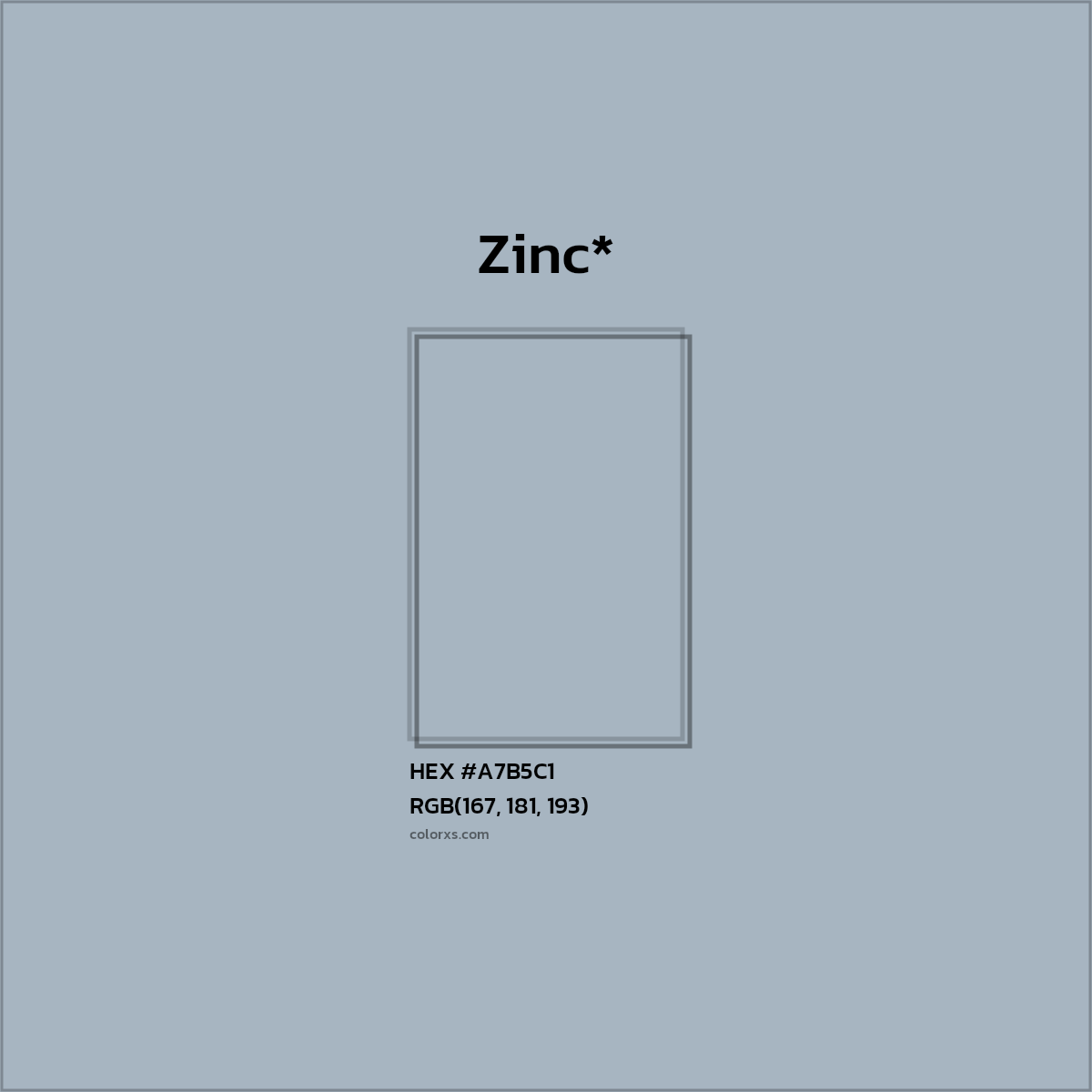 HEX #A7B5C1 Color Name, Color Code, Palettes, Similar Paints, Images