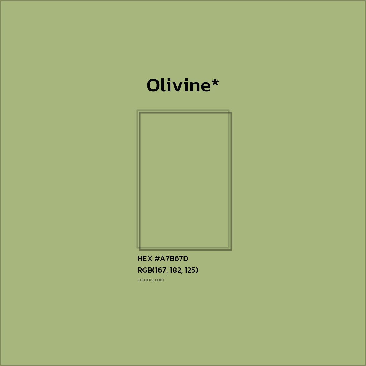 HEX #A7B67D Color Name, Color Code, Palettes, Similar Paints, Images