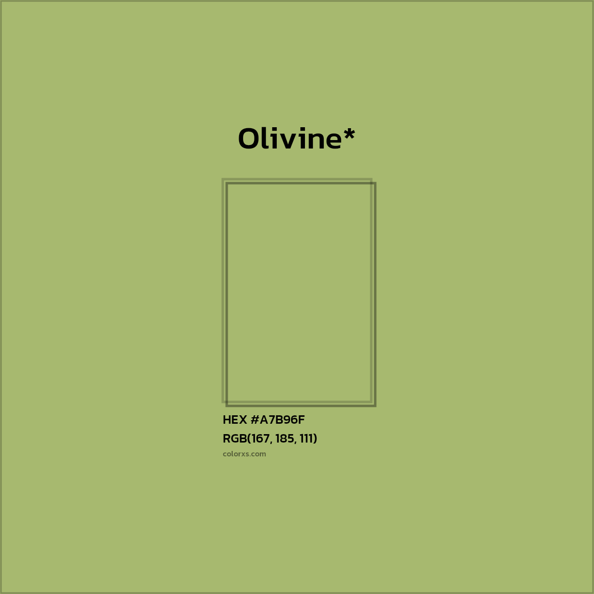 HEX #A7B96F Color Name, Color Code, Palettes, Similar Paints, Images