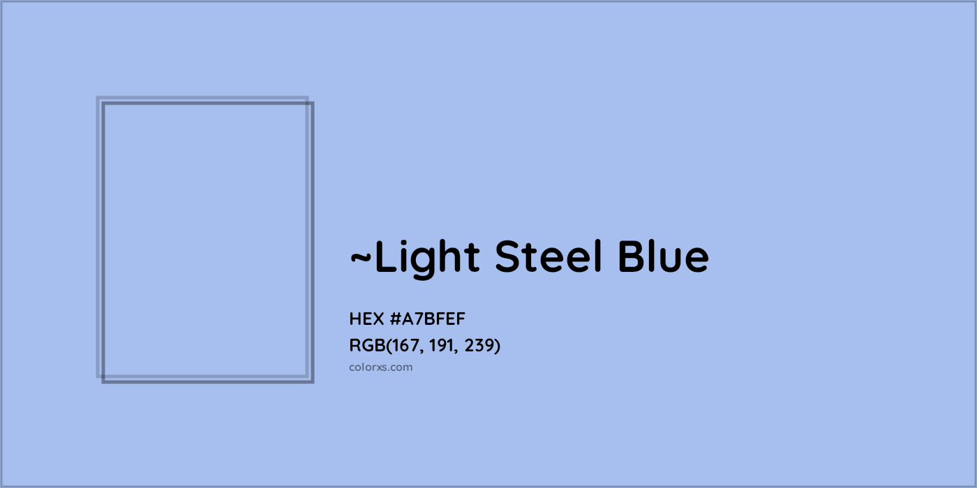 HEX #A7BFEF Color Name, Color Code, Palettes, Similar Paints, Images