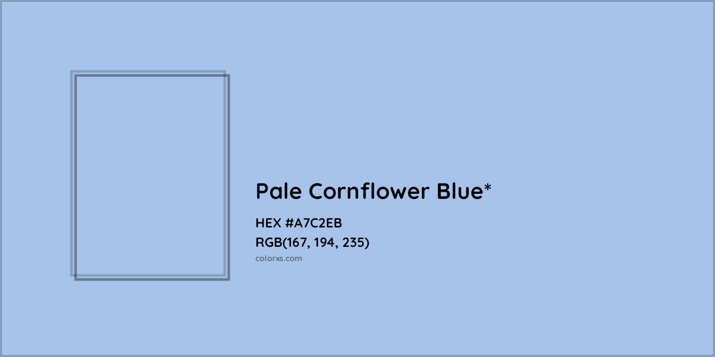 HEX #A7C2EB Color Name, Color Code, Palettes, Similar Paints, Images