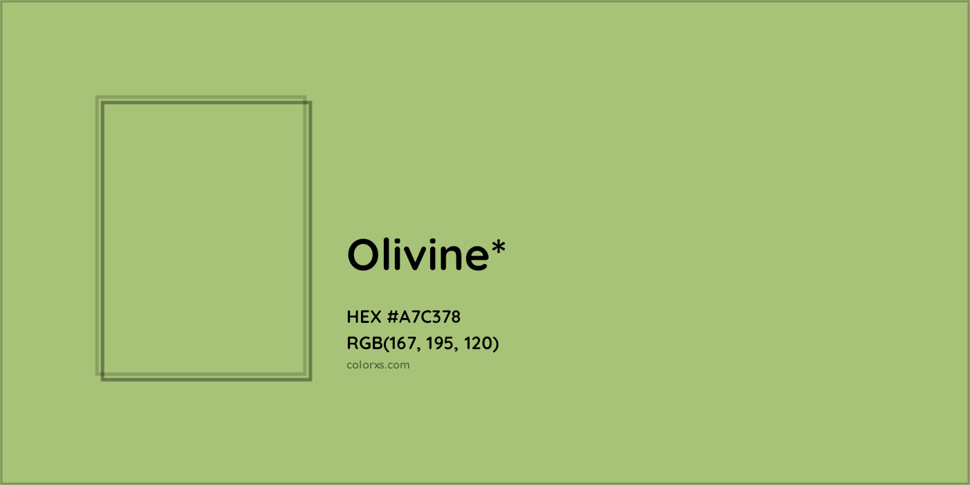 HEX #A7C378 Color Name, Color Code, Palettes, Similar Paints, Images