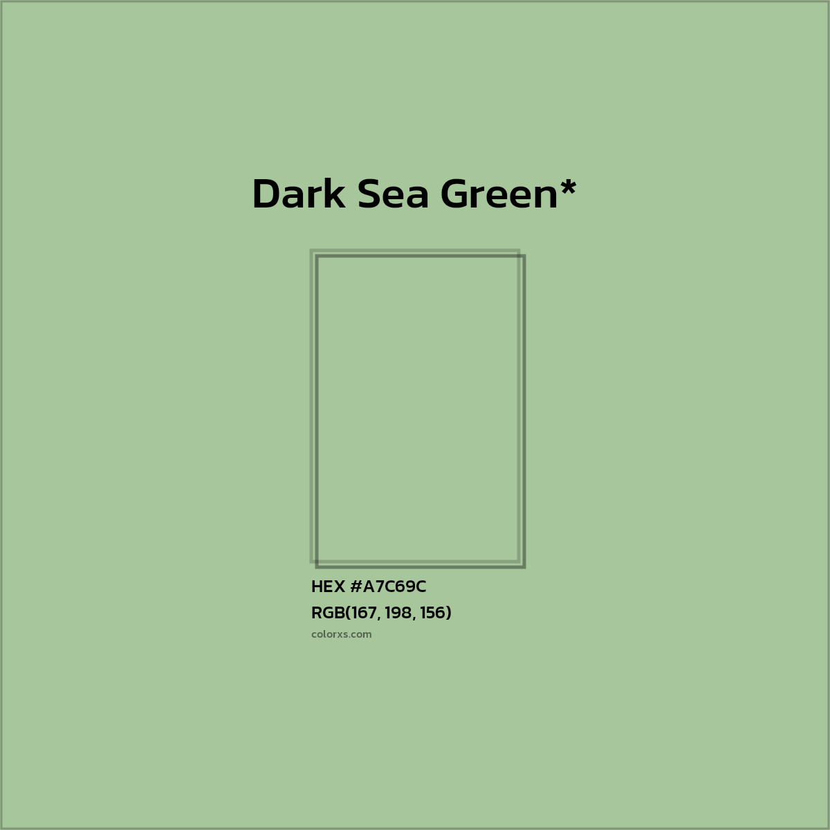 HEX #A7C69C Color Name, Color Code, Palettes, Similar Paints, Images