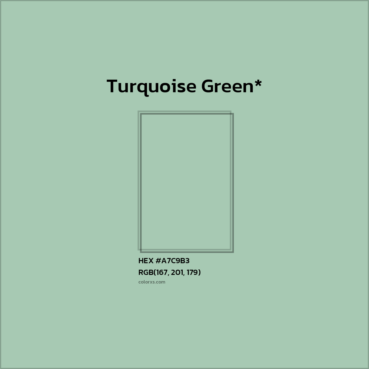 HEX #A7C9B3 Color Name, Color Code, Palettes, Similar Paints, Images