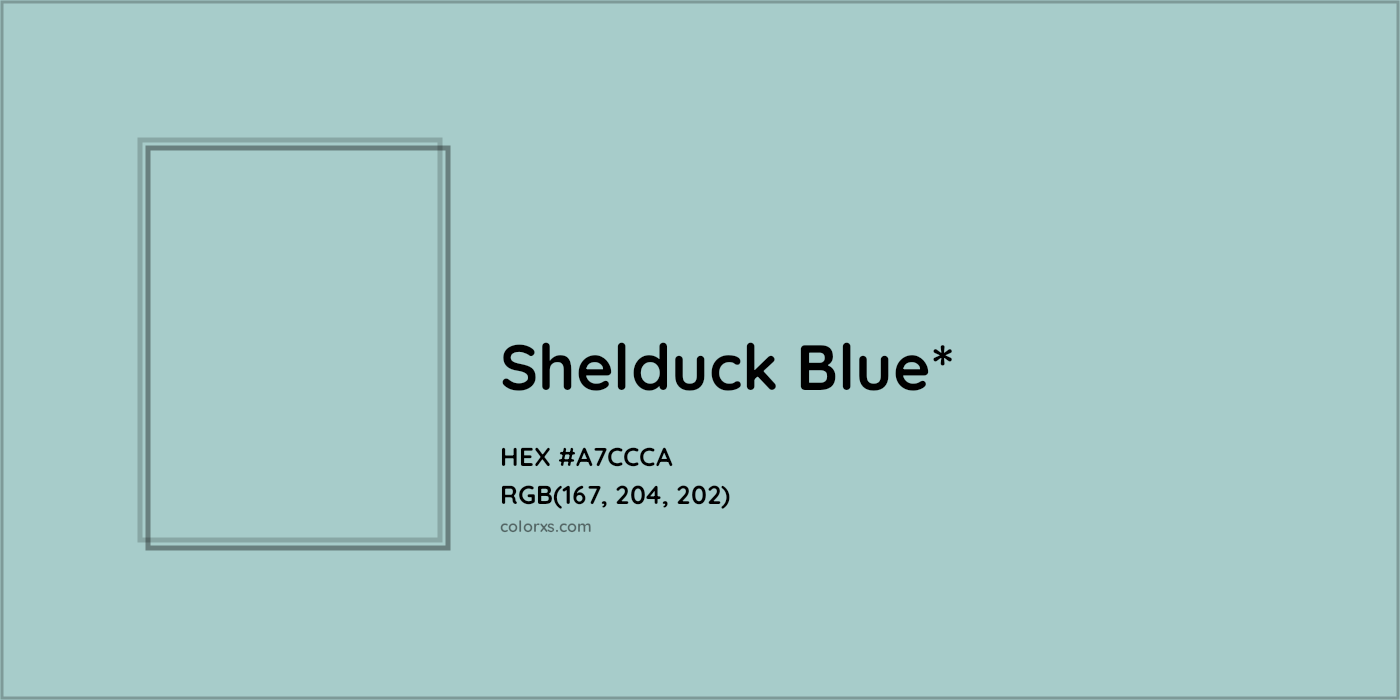 HEX #A7CCCA Color Name, Color Code, Palettes, Similar Paints, Images