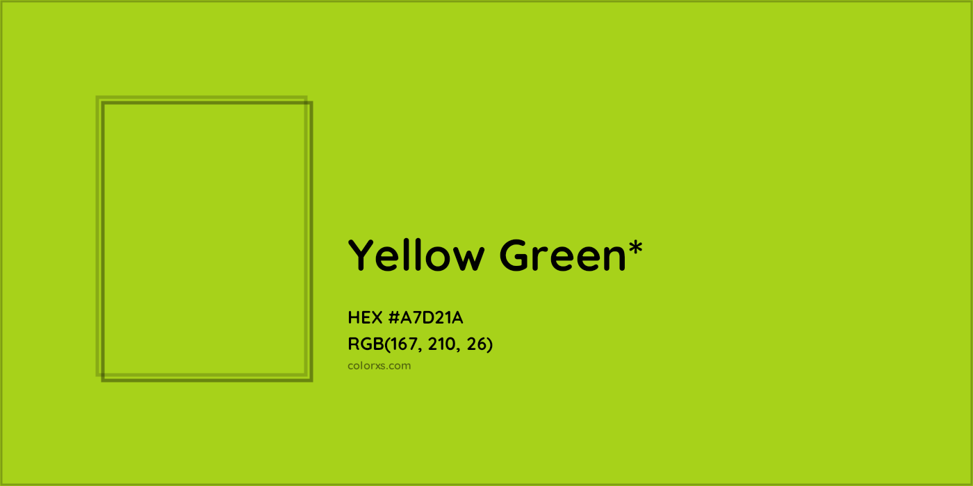 HEX #A7D21A Color Name, Color Code, Palettes, Similar Paints, Images