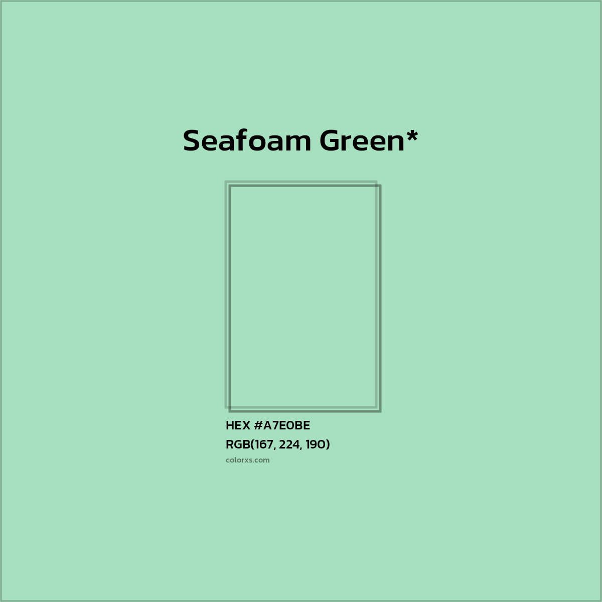 HEX #A7E0BE Color Name, Color Code, Palettes, Similar Paints, Images