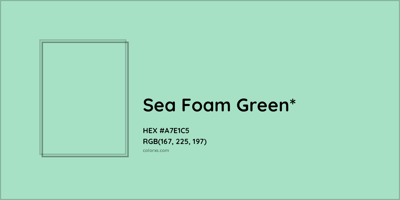 HEX #A7E1C5 Color Name, Color Code, Palettes, Similar Paints, Images