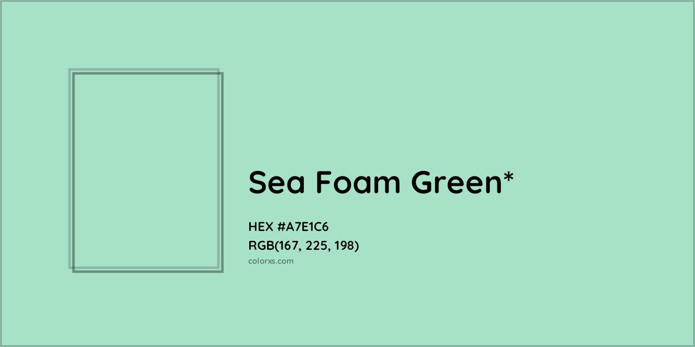 HEX #A7E1C6 Color Name, Color Code, Palettes, Similar Paints, Images