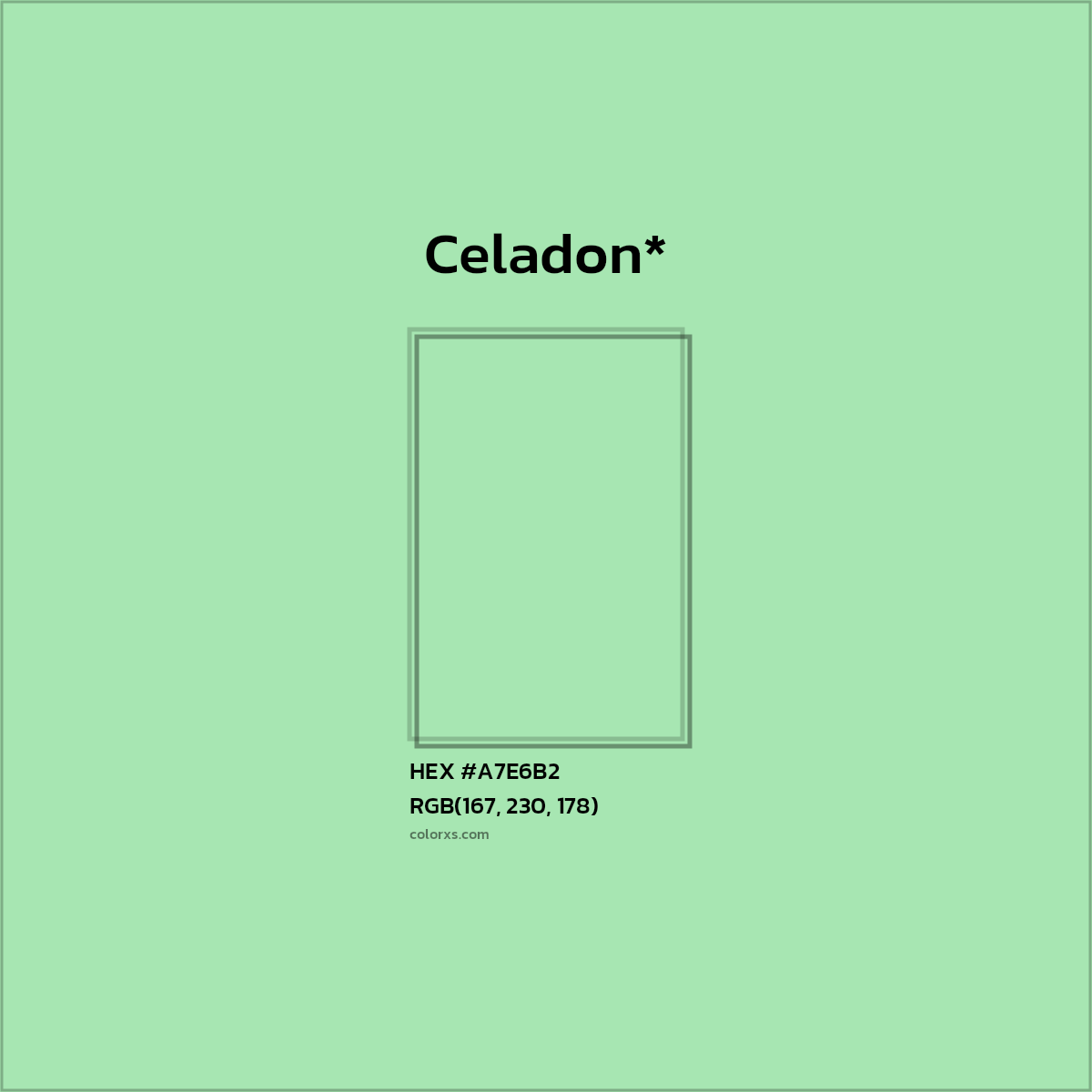 HEX #A7E6B2 Color Name, Color Code, Palettes, Similar Paints, Images