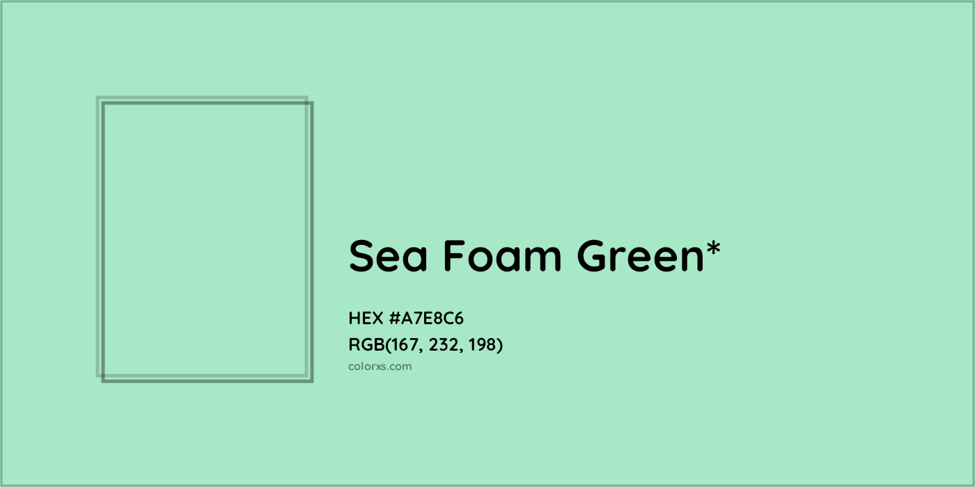 HEX #A7E8C6 Color Name, Color Code, Palettes, Similar Paints, Images