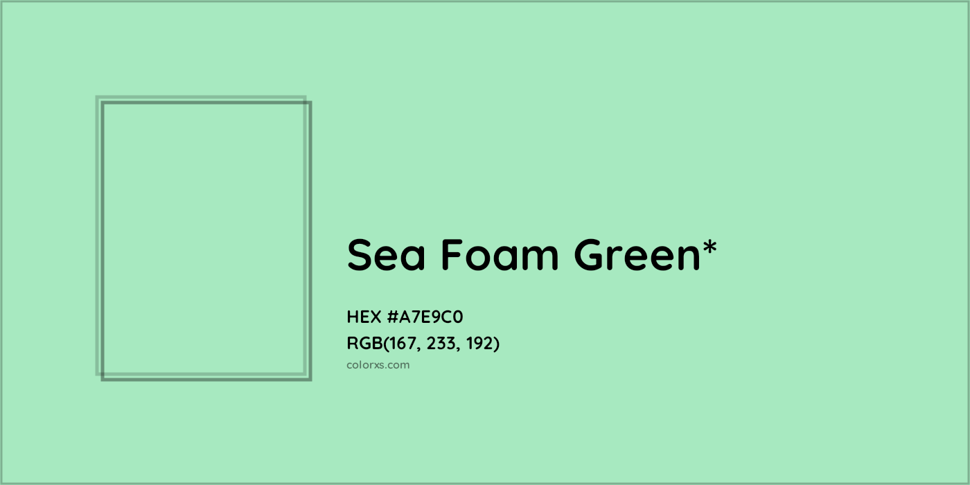 HEX #A7E9C0 Color Name, Color Code, Palettes, Similar Paints, Images