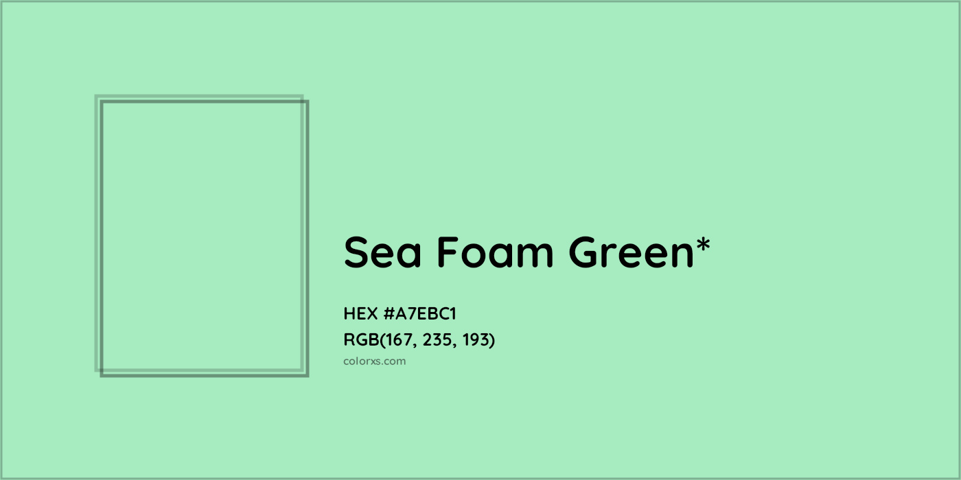 HEX #A7EBC1 Color Name, Color Code, Palettes, Similar Paints, Images