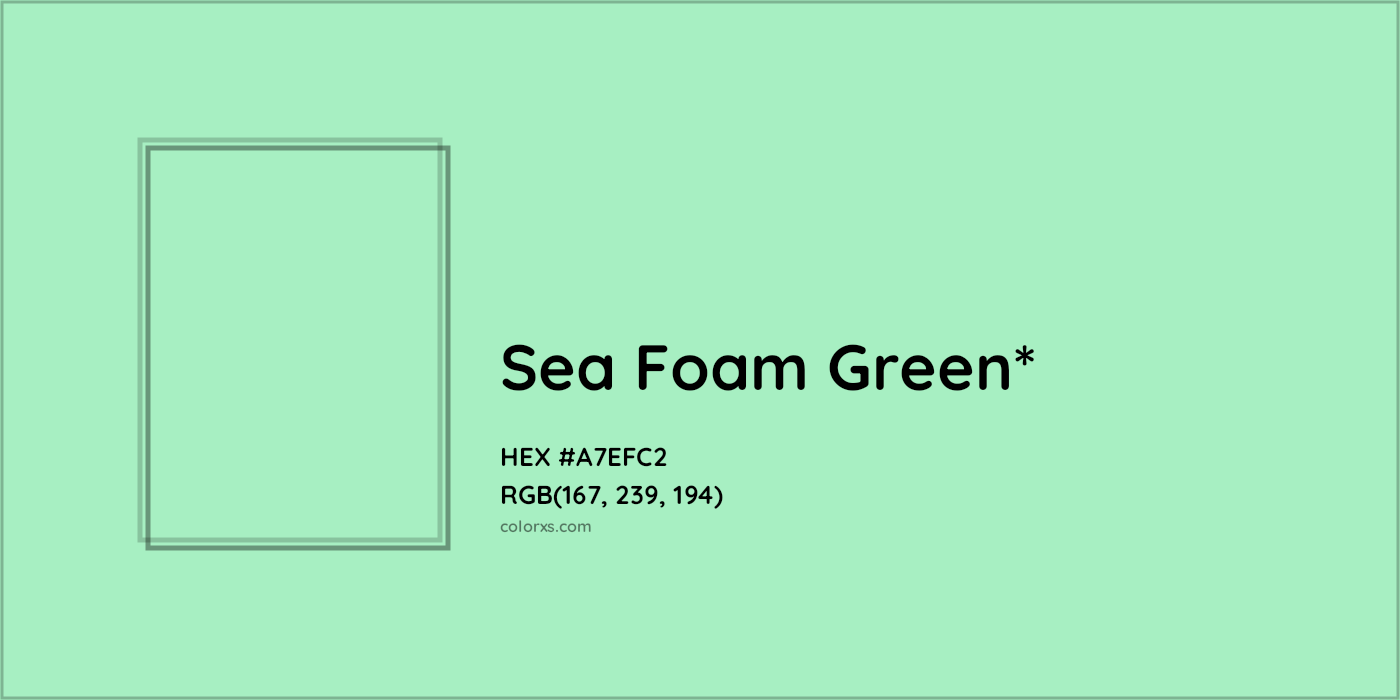 HEX #A7EFC2 Color Name, Color Code, Palettes, Similar Paints, Images