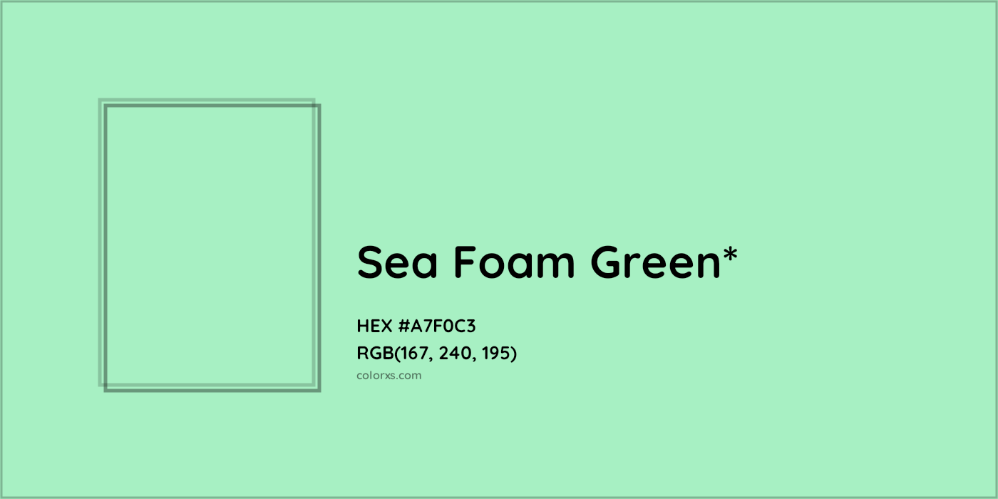 HEX #A7F0C3 Color Name, Color Code, Palettes, Similar Paints, Images