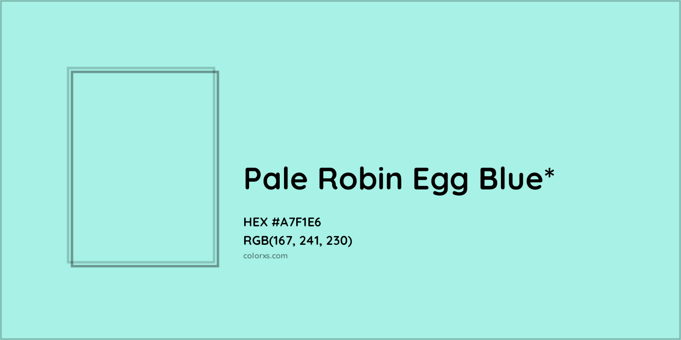 HEX #A7F1E6 Color Name, Color Code, Palettes, Similar Paints, Images