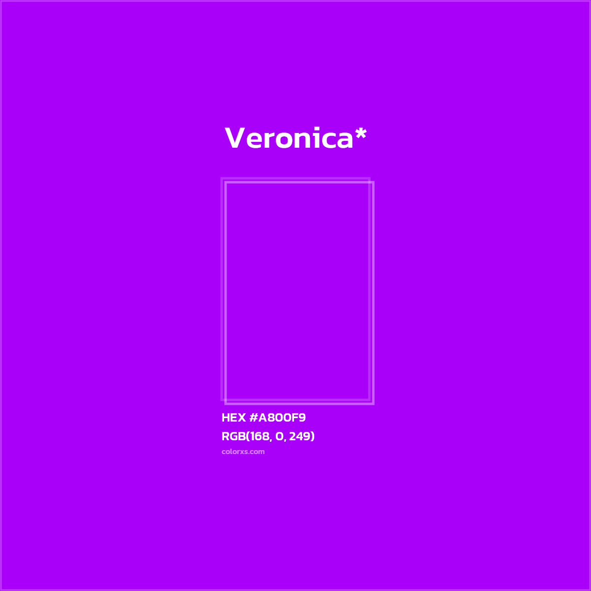 HEX #A800F9 Color Name, Color Code, Palettes, Similar Paints, Images
