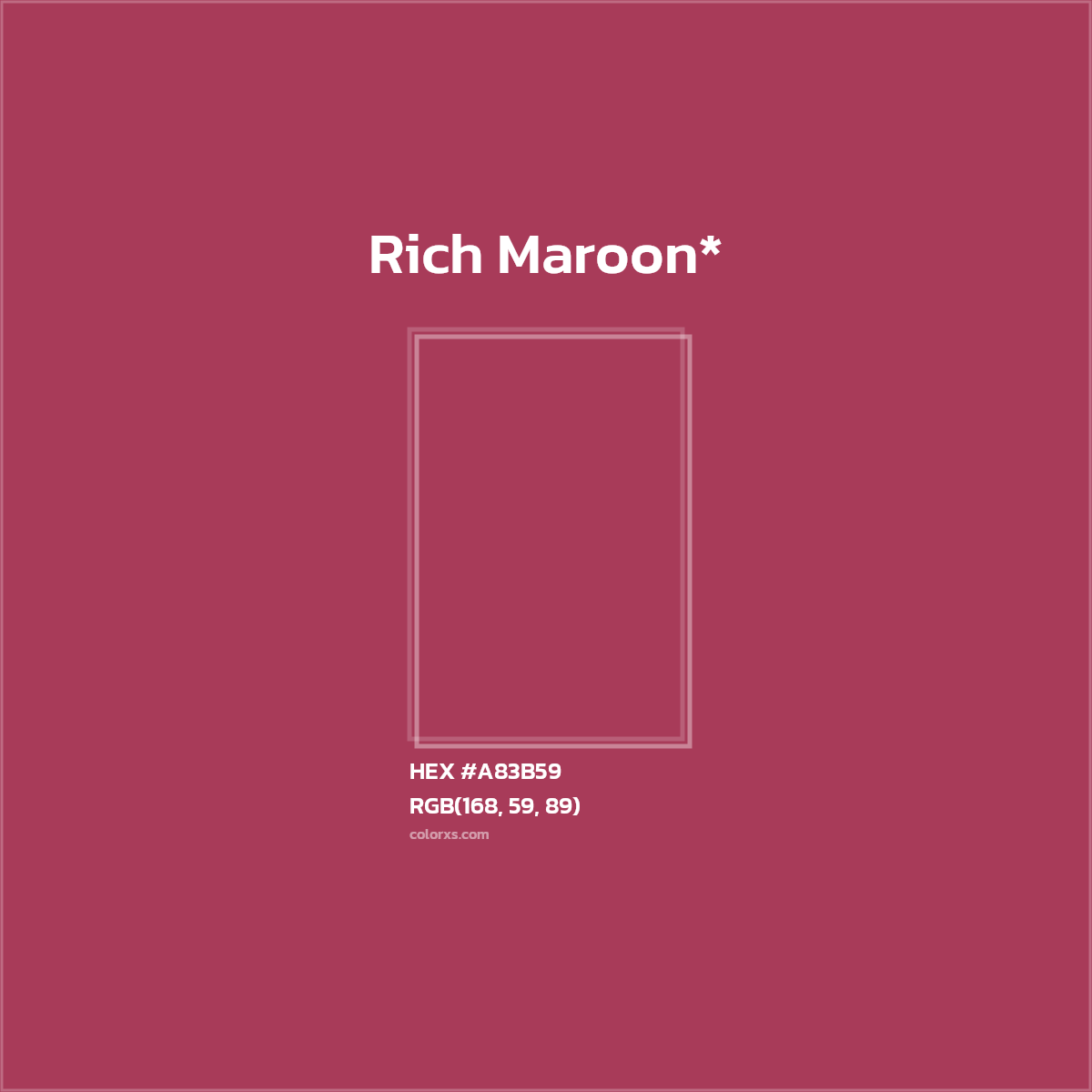 HEX #A83B59 Color Name, Color Code, Palettes, Similar Paints, Images