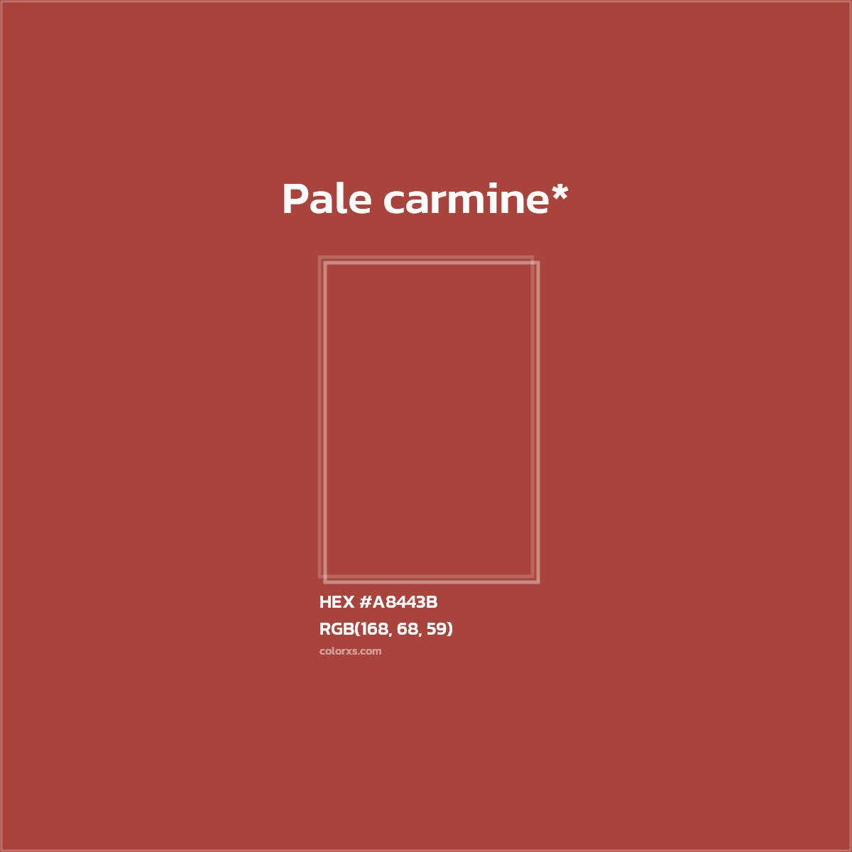 HEX #A8443B Color Name, Color Code, Palettes, Similar Paints, Images