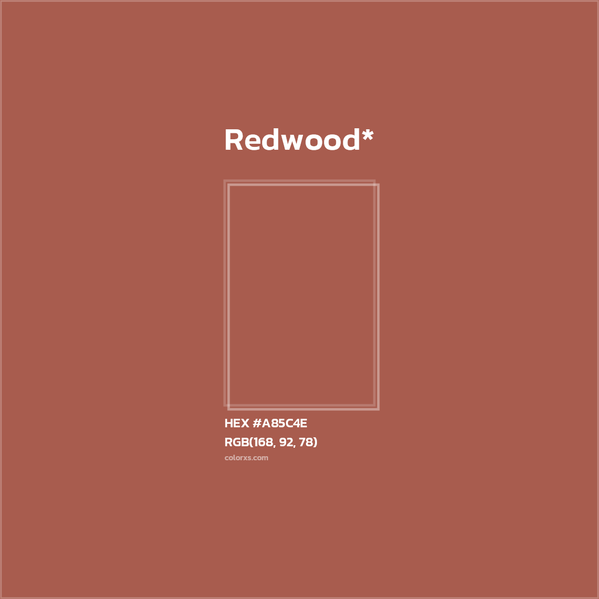 HEX #A85C4E Color Name, Color Code, Palettes, Similar Paints, Images