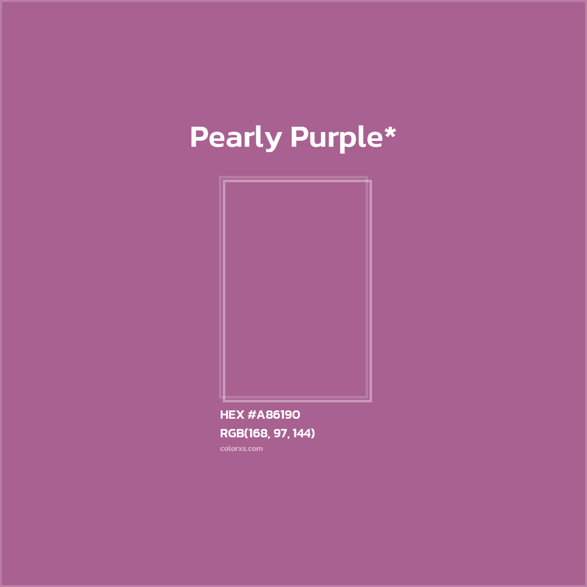 HEX #A86190 Color Name, Color Code, Palettes, Similar Paints, Images
