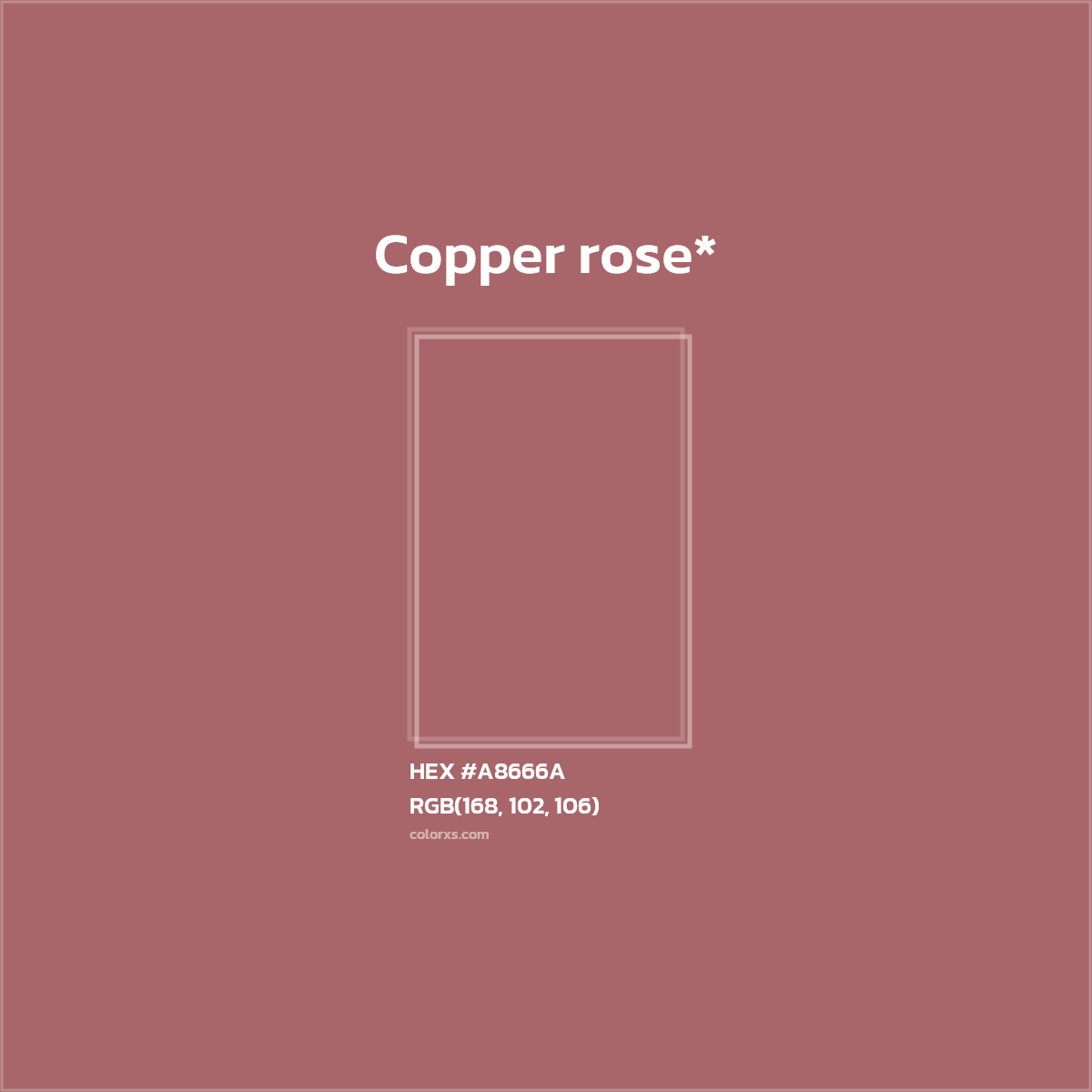 HEX #A8666A Color Name, Color Code, Palettes, Similar Paints, Images