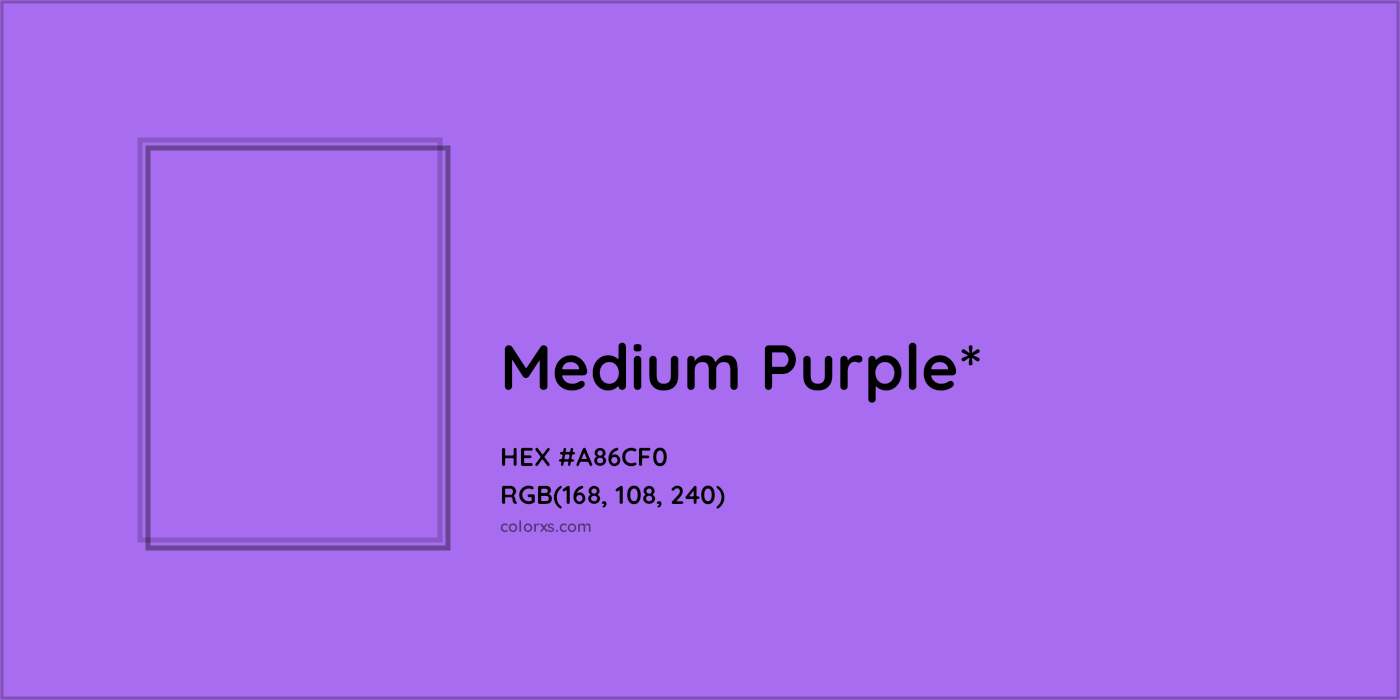 HEX #A86CF0 Color Name, Color Code, Palettes, Similar Paints, Images